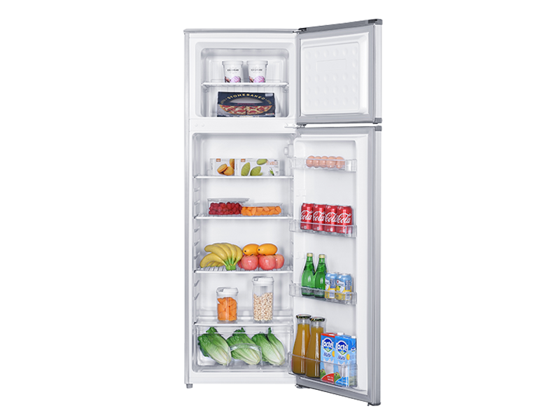 257L DEFROST REFRIGERATOR METALLIC